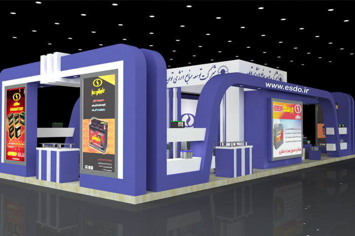 صبا باتری - نمایشگاه بین المللی تهران - نمایشگاه تهران - غرفه سازی - طراحی غرفه - ساخت غرفه - سازه های نمایشگاهی